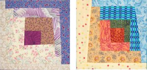 Wonky Log Cabin Quilt Blocks